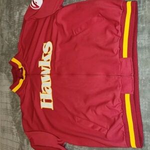 Vintage Majestic Authentic  Atlanta Hawks NBA Jacket RED 3X NWT